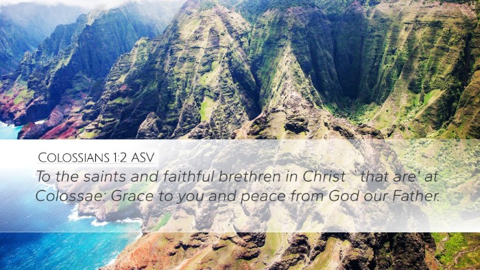 Colossians 1:2 ASV Bible Verse Image