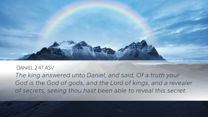 Daniel 2:47 ASV Bible Verse Image