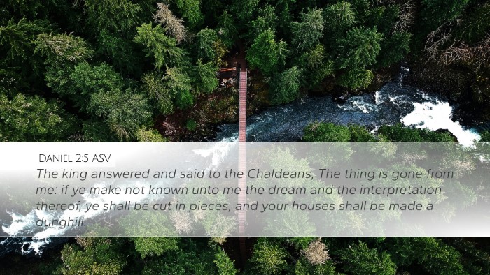 Daniel 2:5 ASV Bible Verse Image