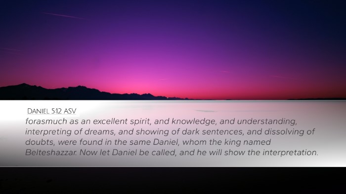 Daniel 5:12 ASV Bible Verse Image