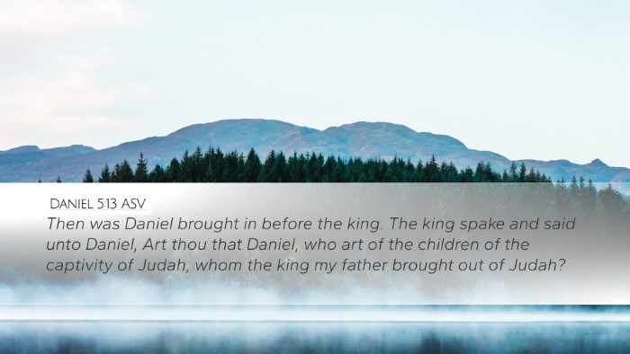Daniel 5:13 ASV Bible Verse Image