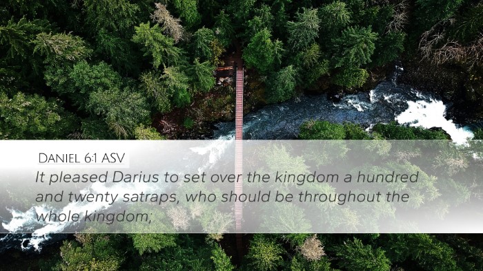 Daniel 6:1 ASV Bible Verse Image