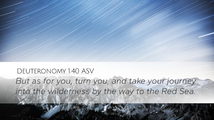 Deuteronomy 1:40 ASV Bible Verse Image