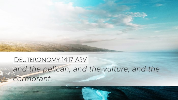Deuteronomy 14:17 ASV Desktop Wallpaper - and the pelican, and the vulture, and the - Desktop Bible Verse Wallpaper