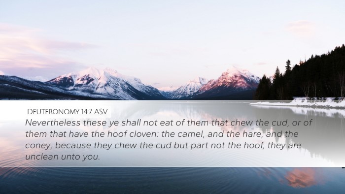 Deuteronomy 14:7 ASV Bible Verse Image