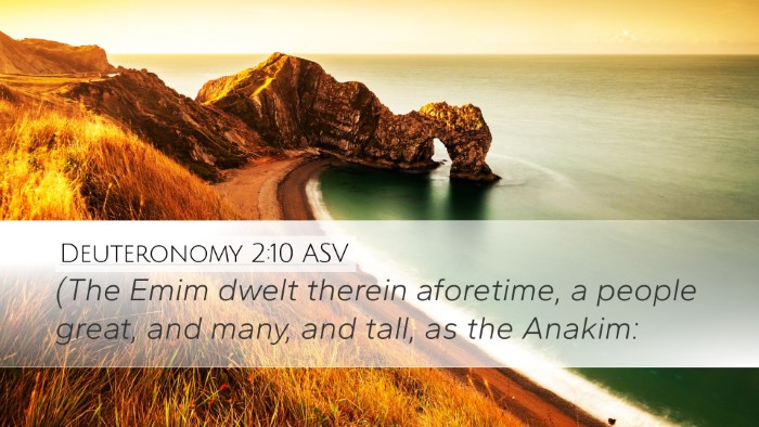 Deuteronomy 2:10 ASV Bible Verse Image