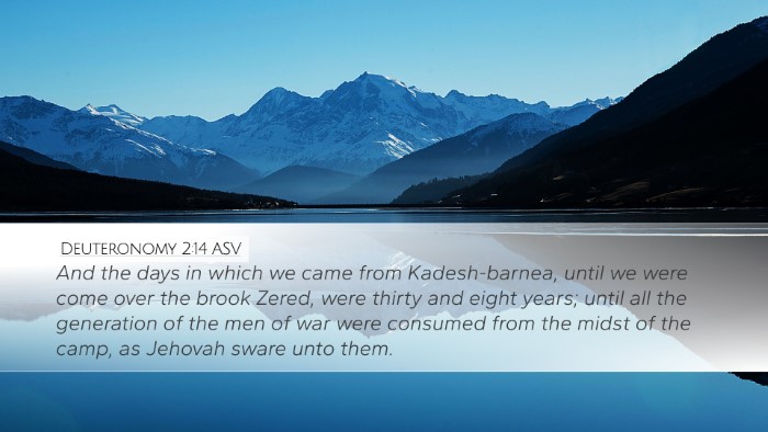 Deuteronomy 2:14 ASV Bible Verse Image