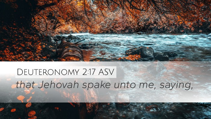 Deuteronomy 2:17 ASV Desktop Wallpaper - that Jehovah spake unto me, - Desktop Bible Verse Wallpaper