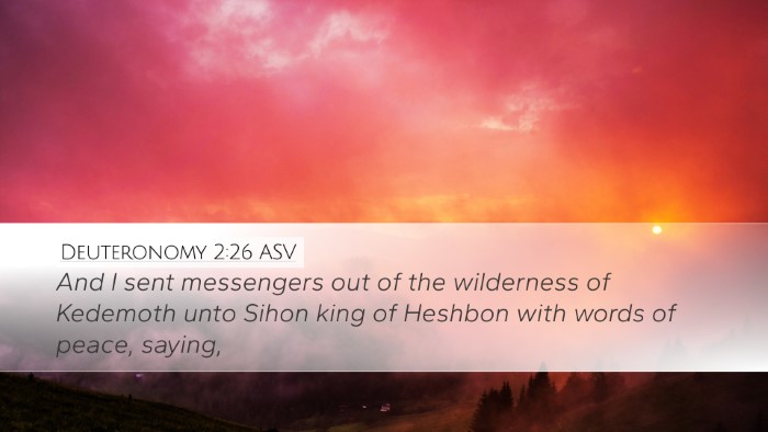 Deuteronomy 2:26 ASV Bible Verse Image