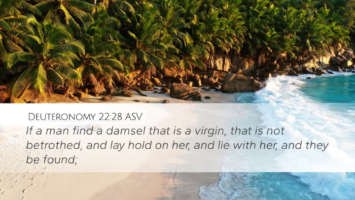 Deuteronomy 22:28 ASV Desktop Wallpaper - If a man find a damsel that is a virgin, that is - Desktop Bible Verse Wallpaper