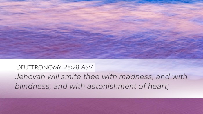 Deuteronomy 28:28 ASV Bible Verse Image