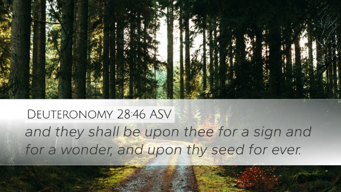 Deuteronomy 28:46 ASV Desktop Wallpaper - and they shall be upon thee for a sign and for a - Desktop Bible Verse Wallpaper