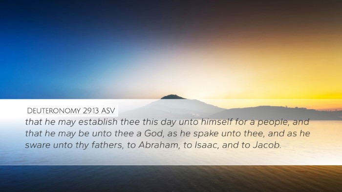Deuteronomy 29:13 ASV Bible Verse Image