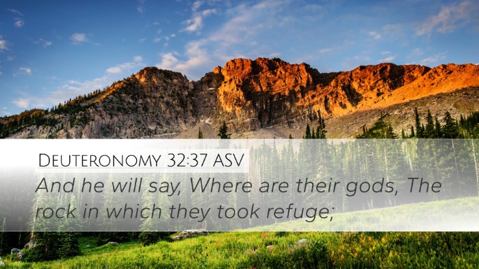 Deuteronomy 32:37 ASV Bible Verse Image