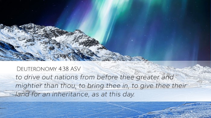 Deuteronomy 4:38 ASV Desktop Wallpaper - to drive out nations from before thee greater and - Desktop Bible Verse Wallpaper