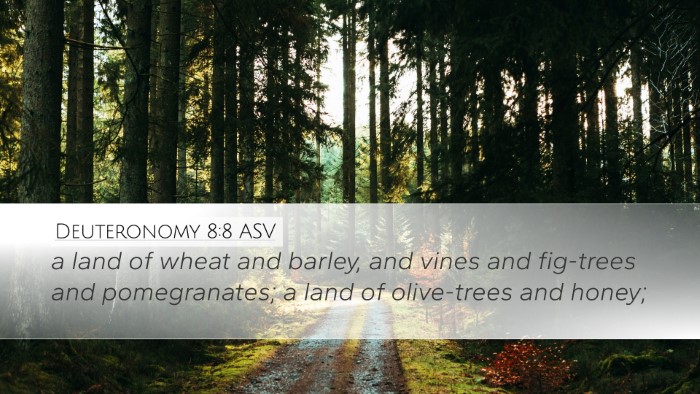 Deuteronomy 8:8 ASV Bible Verse Image