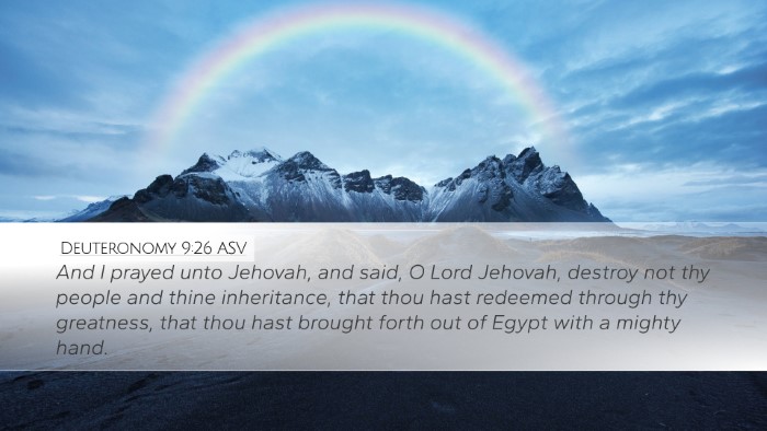 Deuteronomy 9:26 ASV Bible Verse Image