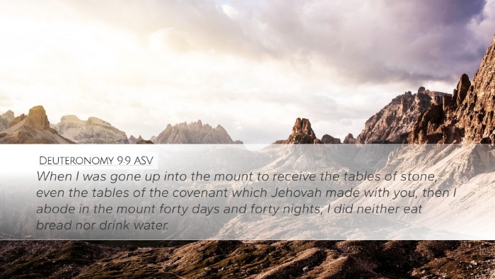 Deuteronomy 9:9 ASV Bible Verse Image