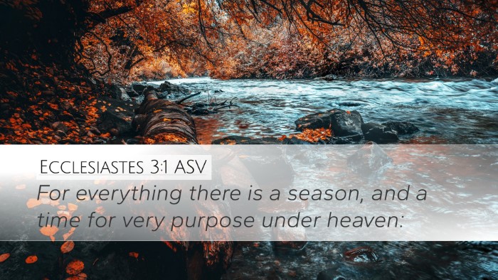 Ecclesiastes 3:1 ASV Bible Verse Image