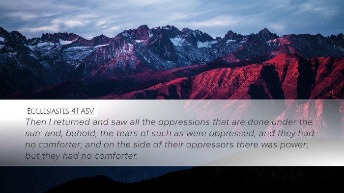 Ecclesiastes 4:1 ASV Bible Verse Image