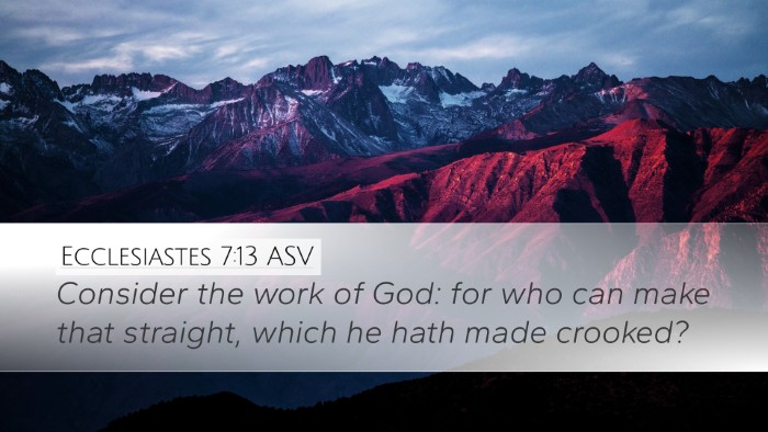 Ecclesiastes 7:13 ASV Bible Verse Image