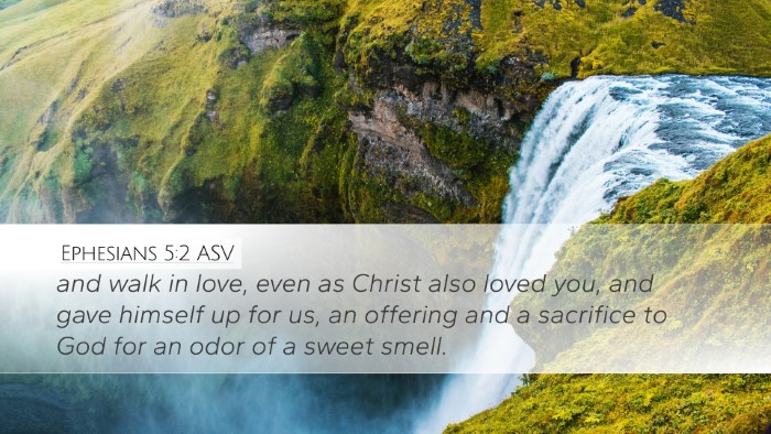 Ephesians 5:2 ASV Bible Verse Image