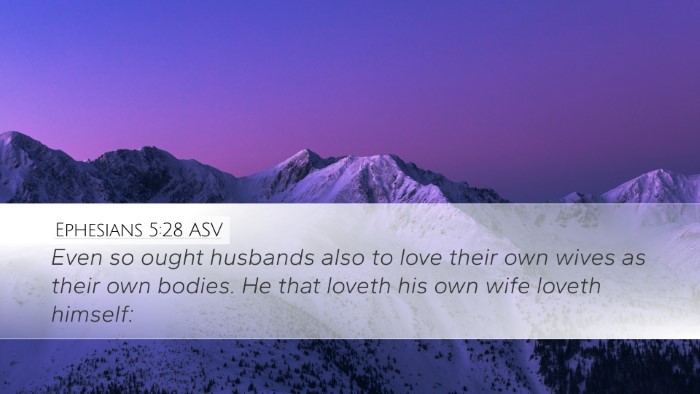 Ephesians 5:28 ASV Bible Verse Image