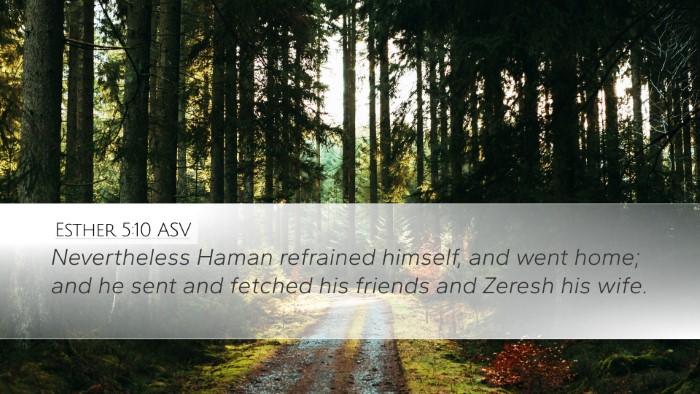 Esther 5:10 ASV Bible Verse Image