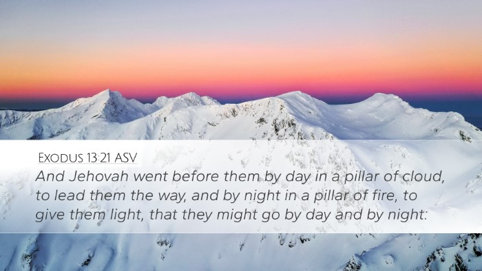 Exodus 13:21 ASV Bible Verse Image