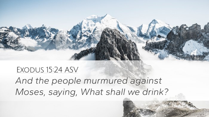 Exodus 15:24 ASV Bible Verse Image