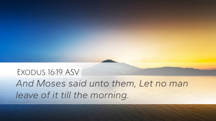 Exodus 16:19 ASV Bible Verse Image