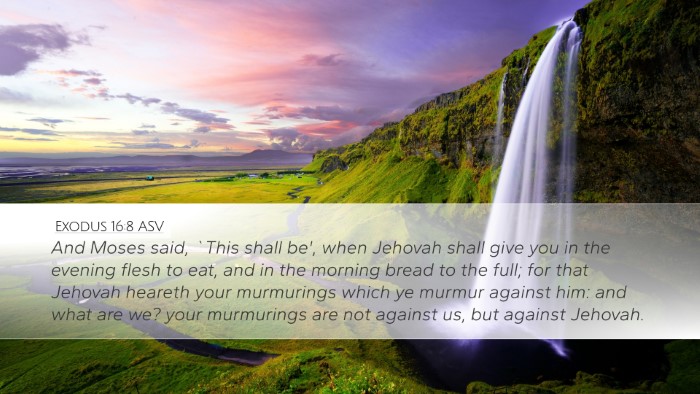 Exodus 16:8 ASV Bible Verse Image