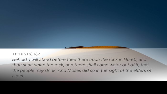 Exodus 17:6 ASV Bible Verse Image
