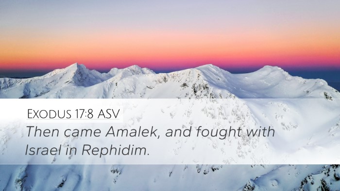 Exodus 17:8 ASV Bible Verse Image