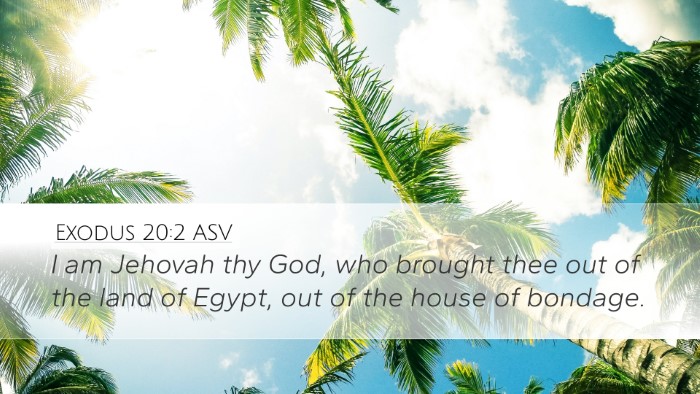 Exodus 20:2 ASV Bible Verse Image