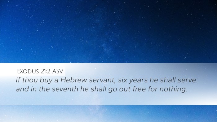 Exodus 21:2 ASV Bible Verse Image