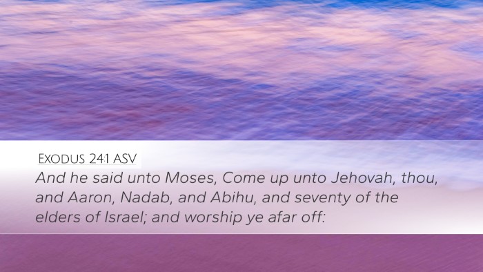 Exodus 24:1 ASV Bible Verse Image