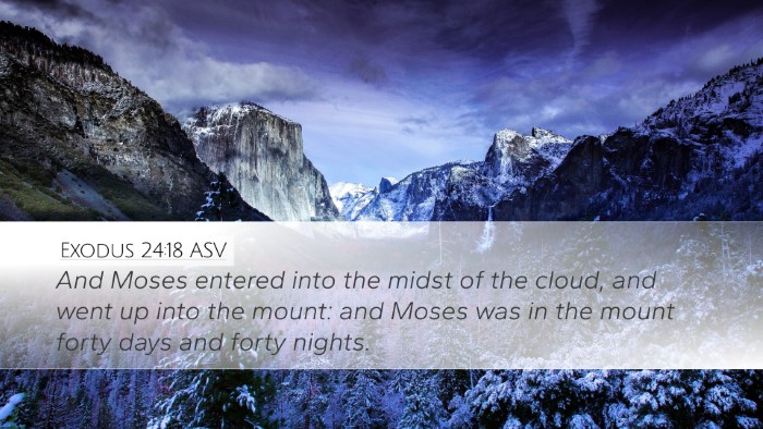 Exodus 24:18 ASV Bible Verse Image