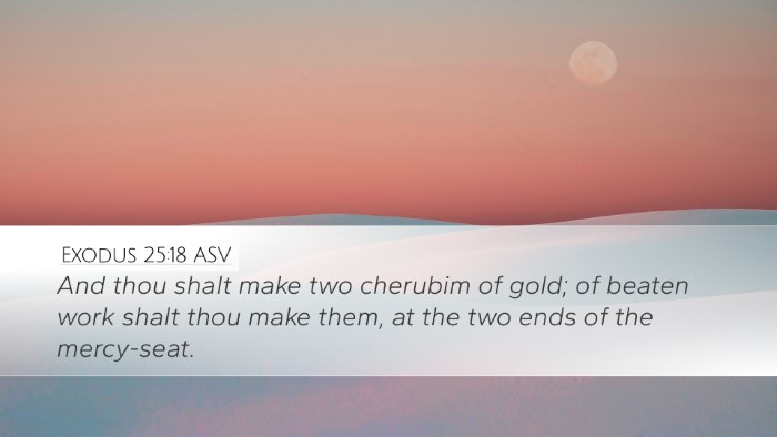 Exodus 25:18 ASV Bible Verse Image