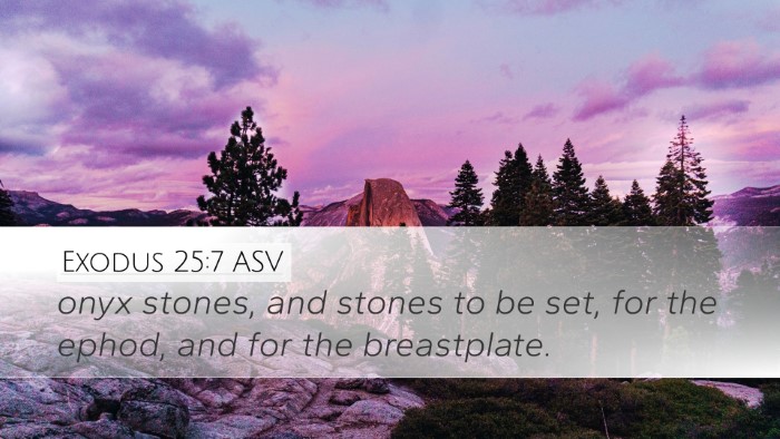 Exodus 25:7 ASV Bible Verse Image