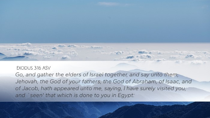 Exodus 3:16 ASV Bible Verse Image