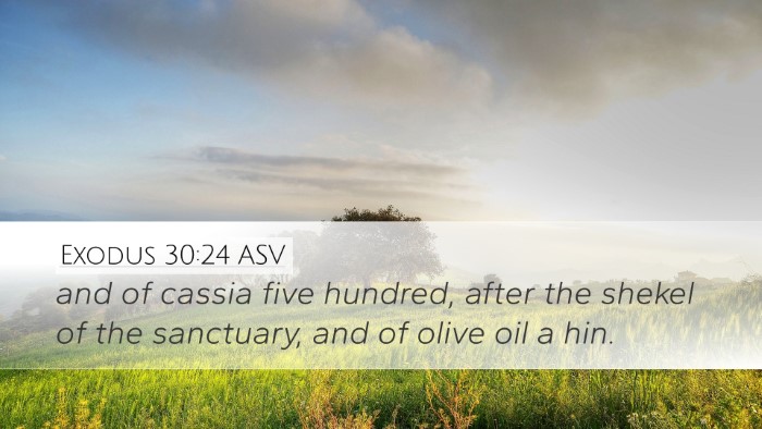 Exodus 30:24 ASV Bible Verse Image