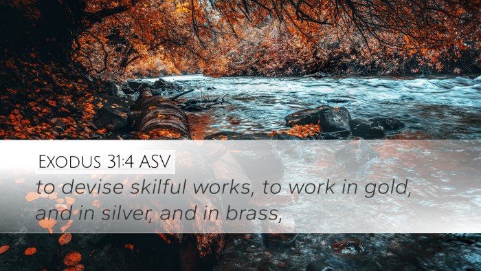 Exodus 31:4 ASV Bible Verse Image