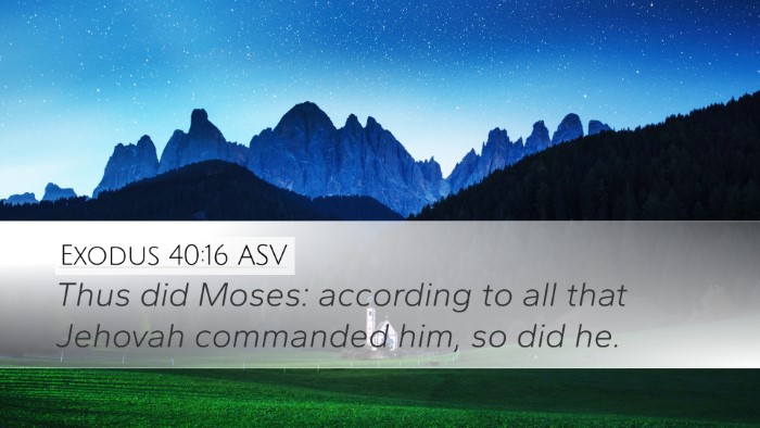 Exodus 40:16 ASV Bible Verse Image