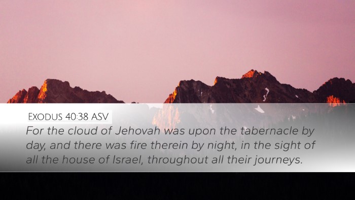 Exodus 40:38 ASV Bible Verse Image