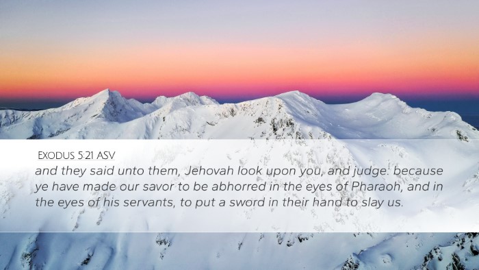 Exodus 5:21 ASV Bible Verse Image