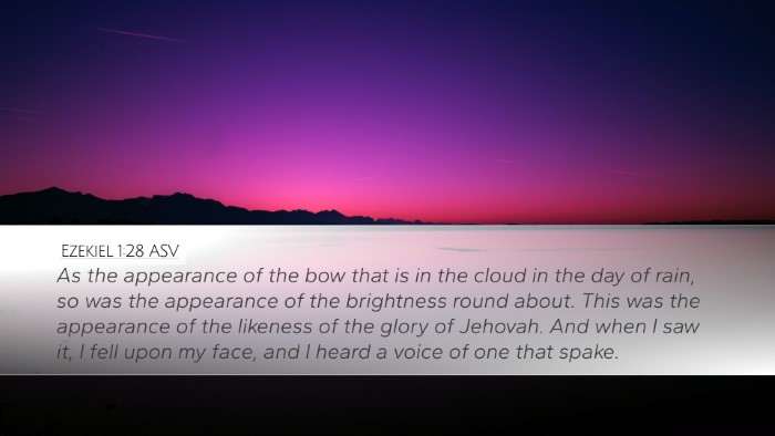 Ezekiel 1:28 ASV Bible Verse Image
