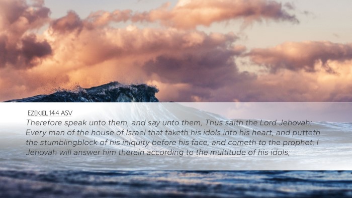 Ezekiel 14:4 ASV Bible Verse Image