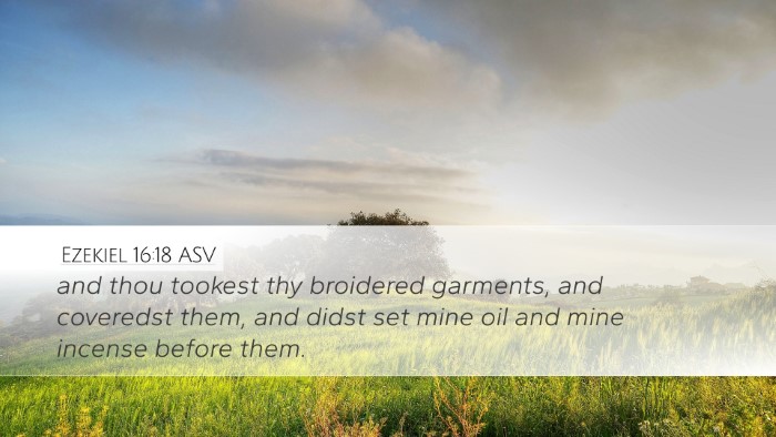 Ezekiel 16:18 ASV Bible Verse Image