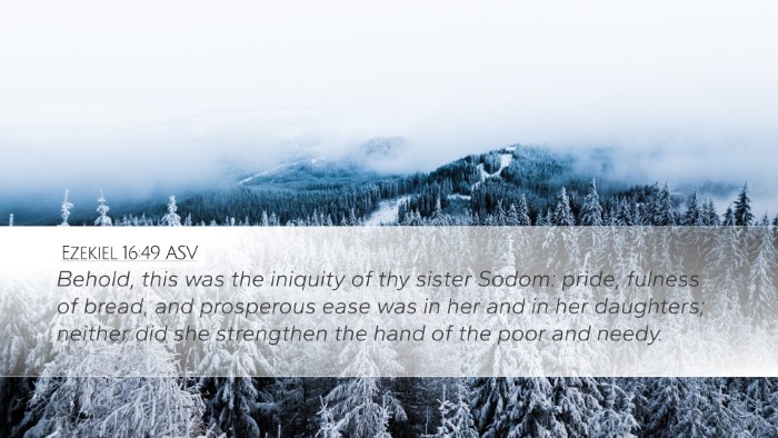 Ezekiel 16:49 ASV Bible Verse Image
